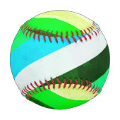 熱狂するストライプ野球 野球ボール (裏面)