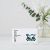 熱狂するソフトウェアエンジニア 名刺 (スタンド正面)