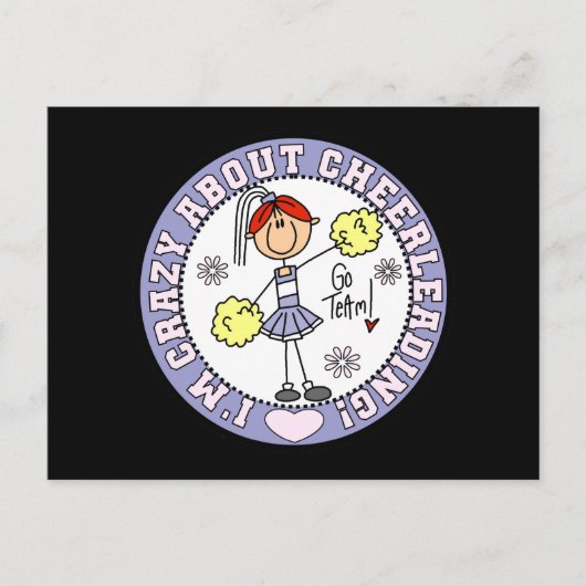 熱狂するチアリーティングTシャツと贈り物について ポストカード (正面)