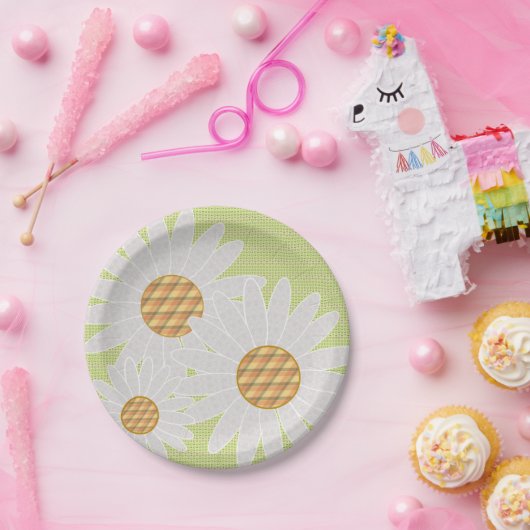 熱狂するデイジー紙パーティープレート ペーパープレート (パーティー)