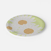 熱狂するデイジー紙パーティープレート ペーパープレート (アングル)