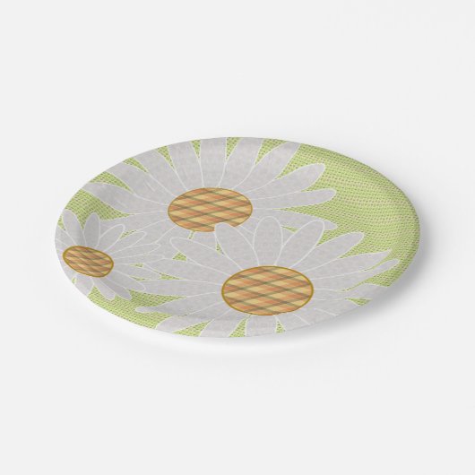 熱狂するデイジー紙パーティープレート ペーパープレート (アングル)