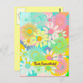 熱狂するデイジー開花考え指数関数的! pcはがき ポストカード (正面/裏面)