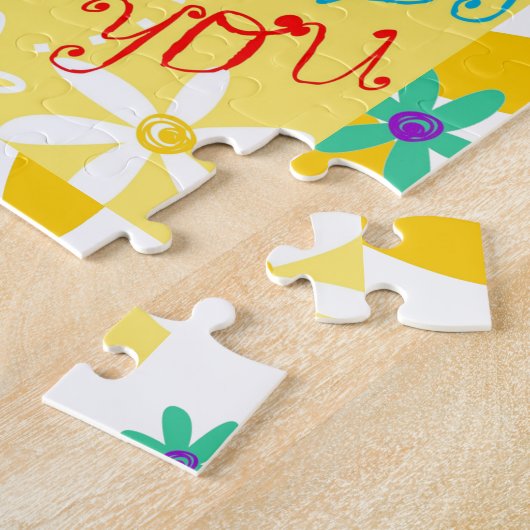 熱狂するデイジー ジグソーパズル (側面)