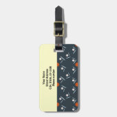 熱狂するデイジー ラゲッジタグ (正面縦)