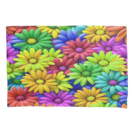 熱狂するデイジー#11 – ピラウケース 枕カバー (正面左)