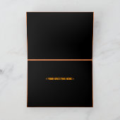 熱狂するハロウィーンのカボチャ（フォトフレーム） カード (内部)