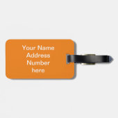 熱狂するパーソナライズされた ラゲッジタグ (裏面横)