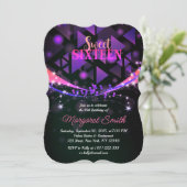 熱狂するパーティーだ!ディスコスウィート16招待状 招待状 (スタンド正面)