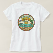 熱狂するビーチクルーレトロ Tシャツ (デザイン正面)