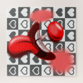 熱狂するピエロとハート ジグソーパズル (横)