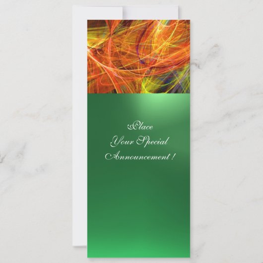 熱狂するフォトンMONOGRAMイエローエメラルドグリーン 案内状 (裏面)