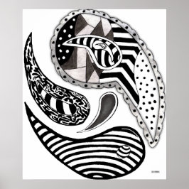 熱狂するペイズリー ポスター