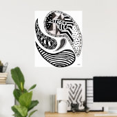 熱狂するペイズリー ポスター (ホームオフィス)