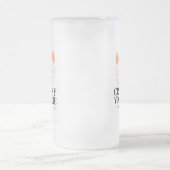 熱狂するヨークシャーテリアフロスカスタムテッドビールマグ フロストグラスビールジョッキ (中央)