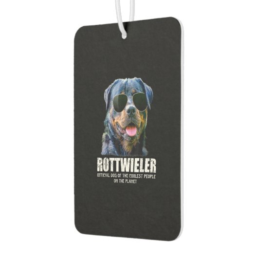 熱狂するロットワイラー愛おもしろい者ギフトアイディア カーエアーフレッシュナー (左)