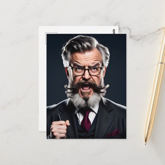 熱狂する不機嫌教授 ポストカード (正面/裏面インサイチュ)