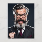 熱狂する不機嫌教授 ポストカード (正面)