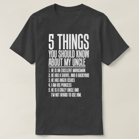 熱狂する叔父 Tシャツ (デザイン正面)