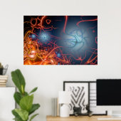 熱狂する太陽 ポスター (ホームオフィス)