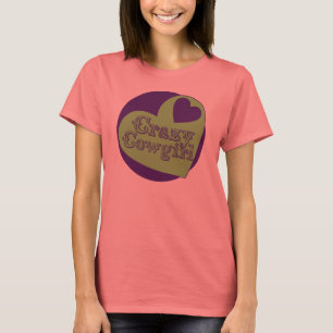 熱狂する女性のカーボーイ Tシャツ
