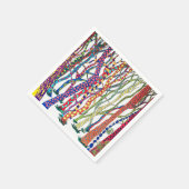 熱狂する林ナプキンパーティーカクテル スタンダードカクテルナプキン (角)