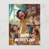 熱狂する母 ポストカード (正面)