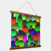 熱狂する泡卵 吊り下げ型タペストリー (傾斜あり)