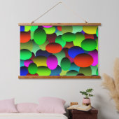 熱狂する泡卵 吊り下げ型タペストリー (寝室)