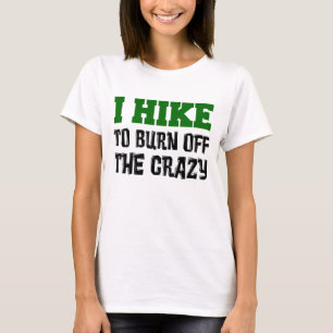 熱狂する燃焼させるハイキング Tシャツ
