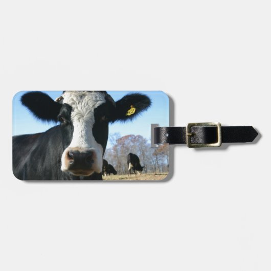 熱狂する牛 ラゲッジタグ (正面横)