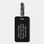 熱狂する牛 ラゲッジタグ (裏面縦)