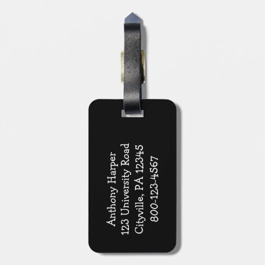 熱狂する牛 ラゲッジタグ (裏面縦)