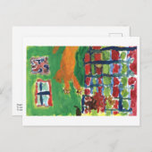 熱狂する猫はがき ポストカード (正面/裏面)