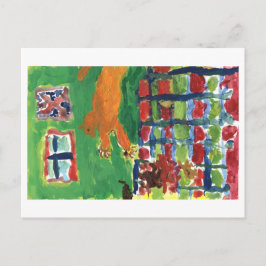 熱狂する猫はがき ポストカード