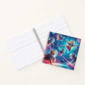 熱狂する猫を宇宙手帳に！ ノートブック (内部)