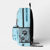 熱狂する猫パーソナライズされた人 プリントバックパック (右)