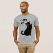 熱狂する猫 Tシャツ (正面フル)