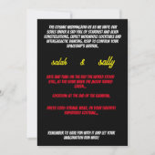 熱狂する結婚式招待状 招待状 (正面)