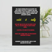 熱狂する結婚式招待状 招待状 (スタンド正面)