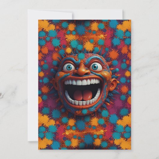 熱狂する結婚式招待状 招待状 (裏面)