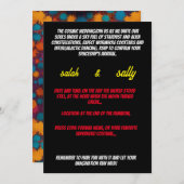 熱狂する結婚式招待状 招待状 (正面/裏面)