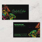 熱狂する絵を描黒地7kj 名刺 (正面/裏面)