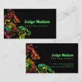 熱狂する絵を描黒 名刺 (正面/裏面)