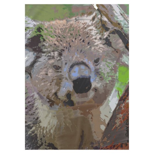 熱狂する絵を描- Koala テーブルクロス (正面)