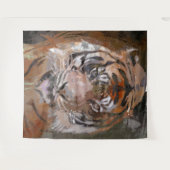 熱狂する絵を描- Tiger タペストリー (正面(横))