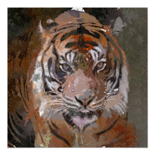 熱狂する絵を描- Tiger ポスター (正面)