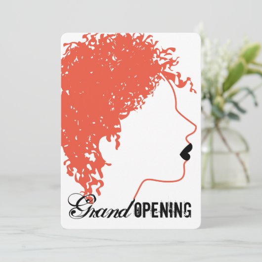 熱狂する美容師美しいサロングランドオープン 招待状 (スタンド正面)