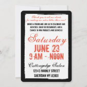 熱狂する美容師美しいサロングランドオープン 招待状 (裏面)