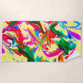 熱狂する色 ビーチタオル